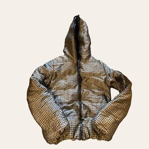 Duvetica Houndstooth Puffer Jacket